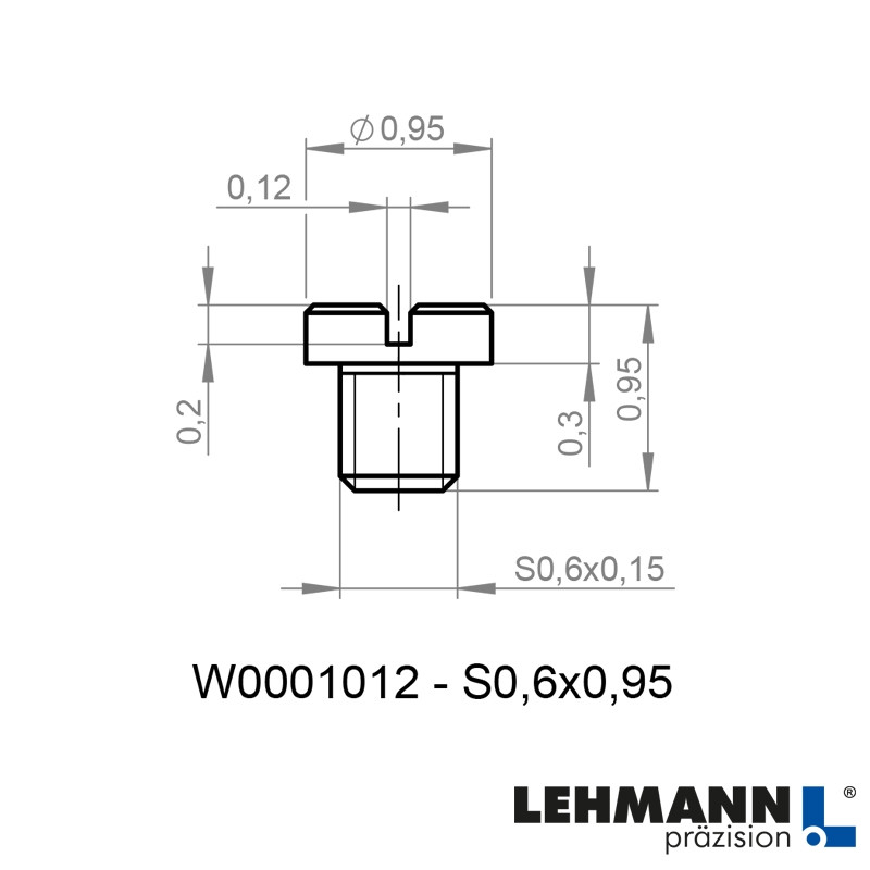 Slotted cheese head screw