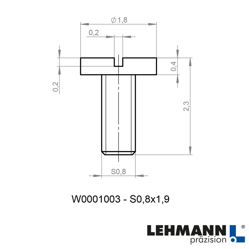 Slotted cheese head screw